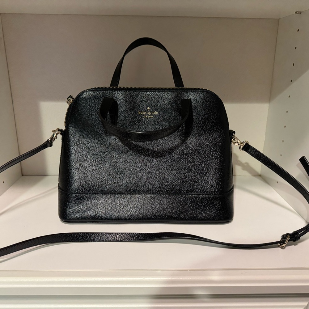 Kate Spade Black Purse. 13 inches length x 10 inches in height.